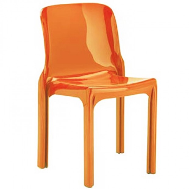 sedia selene anni '60 arancio